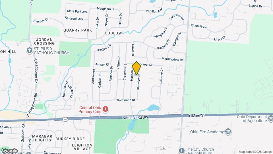 1279 Glenview St Map and Location Details
