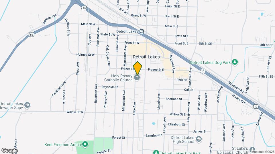 1021 Lake Ave Map and Location Details