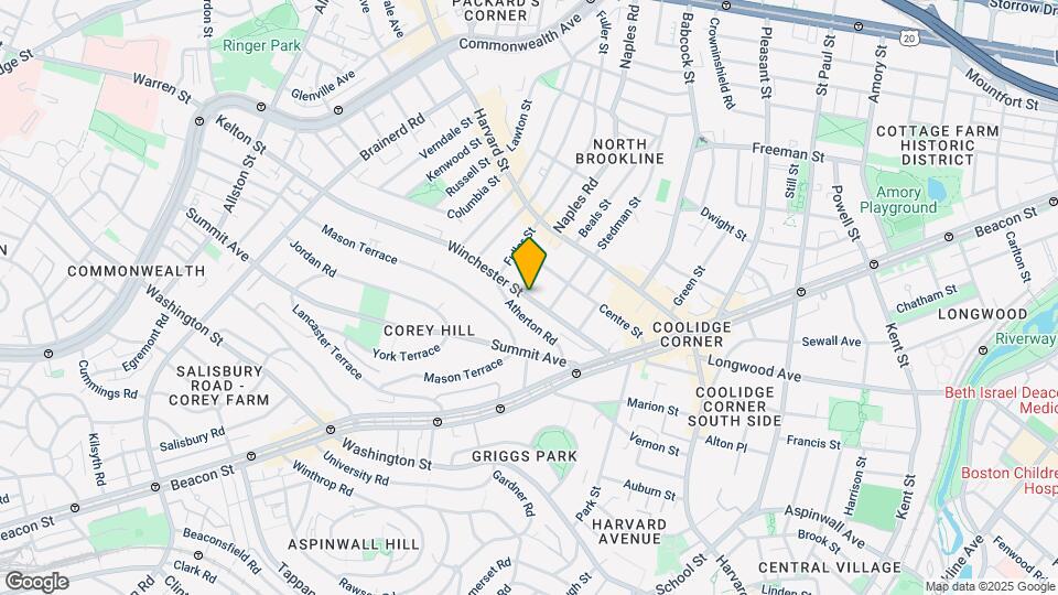 83 Winchester St, Unit 2 Map and Location Details