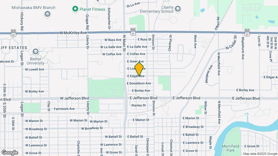 209 E Edgar Ave Map and Location Details
