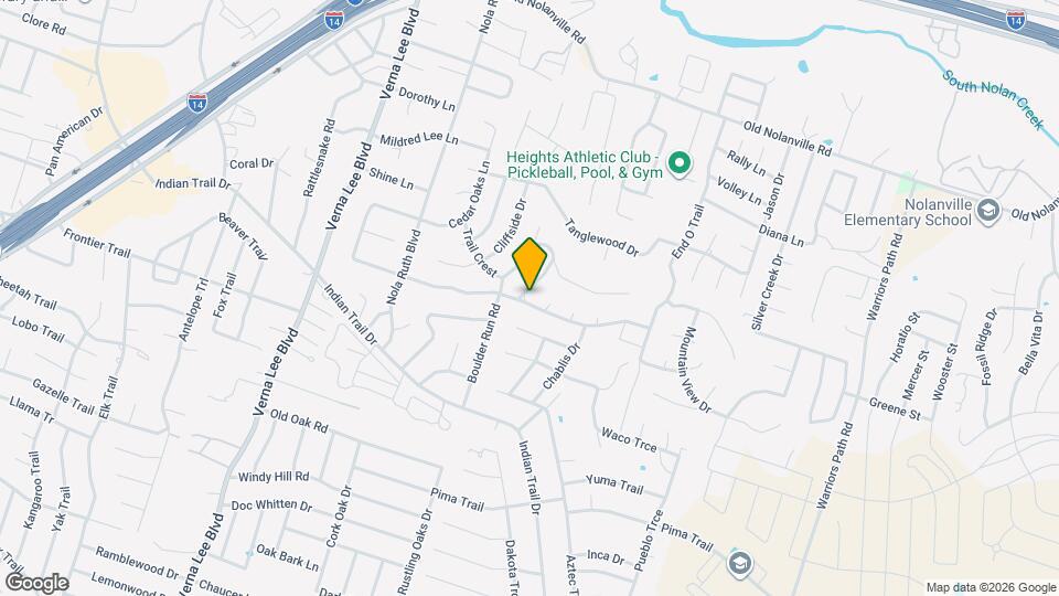 821 Cedar Ridge Dr Map and Location Details