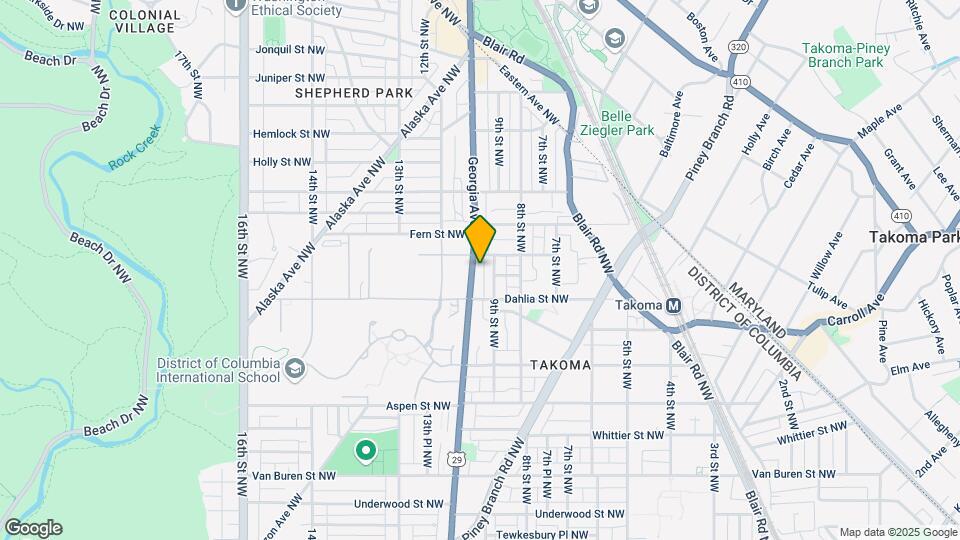 7129 Georgia Ave NW Map and Location Details