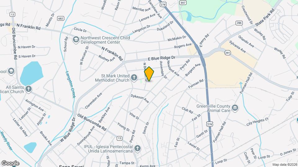 205 N Beacon St Map and Location Details