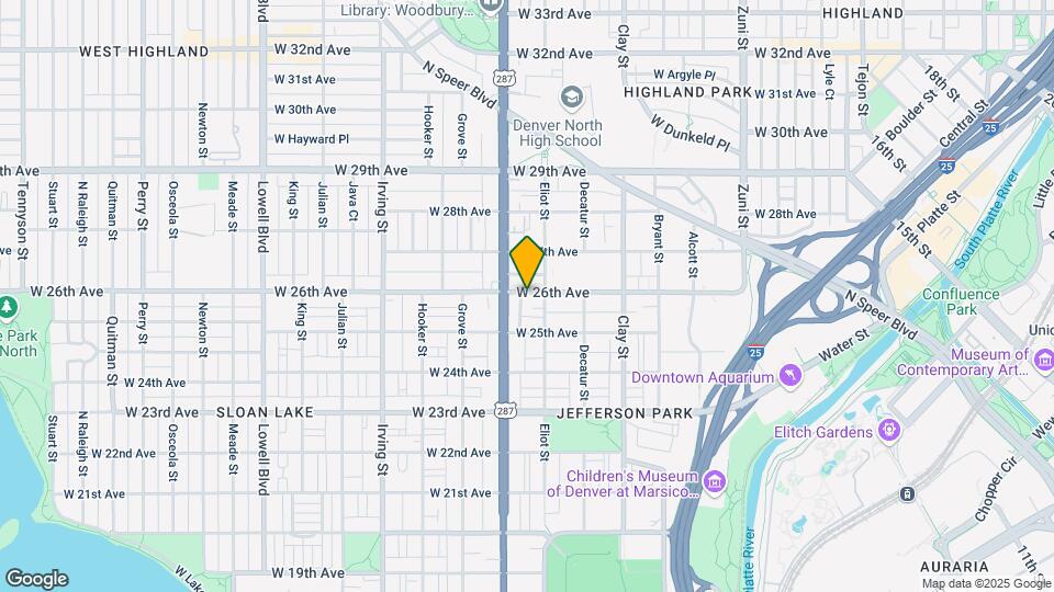 2922 W 26th Ave, Unit 4 Map and Location Details
