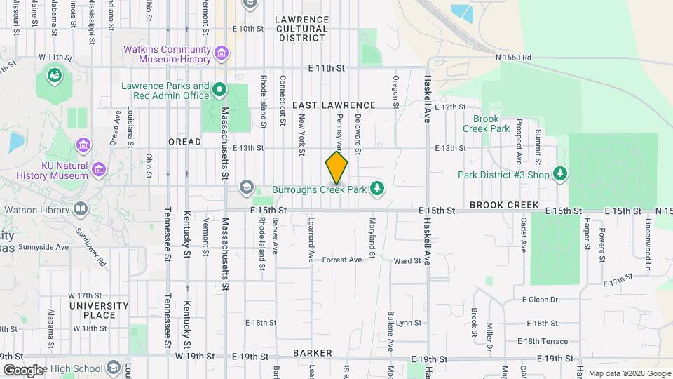 1401 Pennsylvania St Mapa y Detalles de la Ubicación