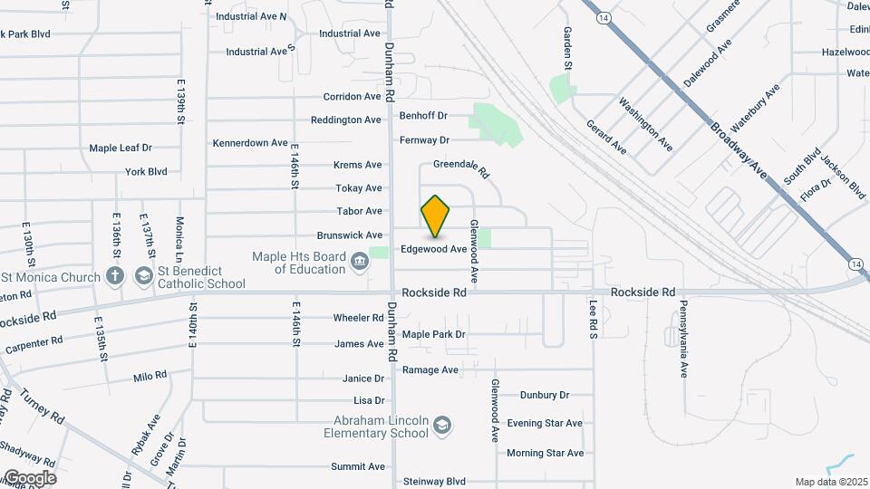 15419 Edgewood Ave Map and Location Details