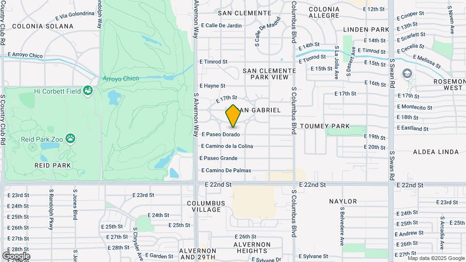 4035 E Paseo Dorado Map and Location Details