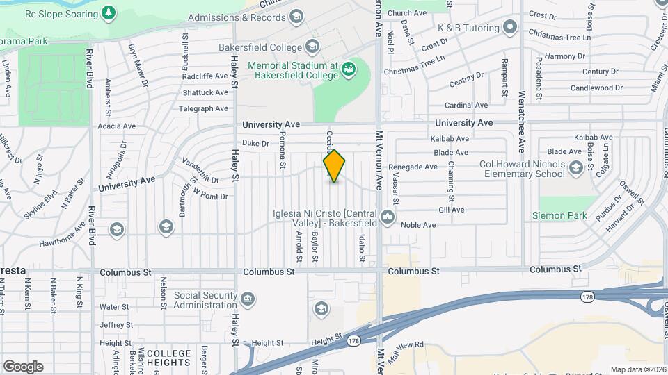 3109 Occidental St Map and Location Details