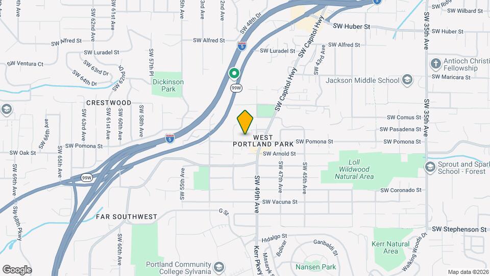 5005 SW Pomona St Map and Location Details