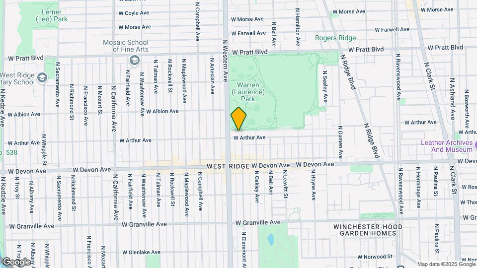 6506 N Claremont Ave Map and Location Details