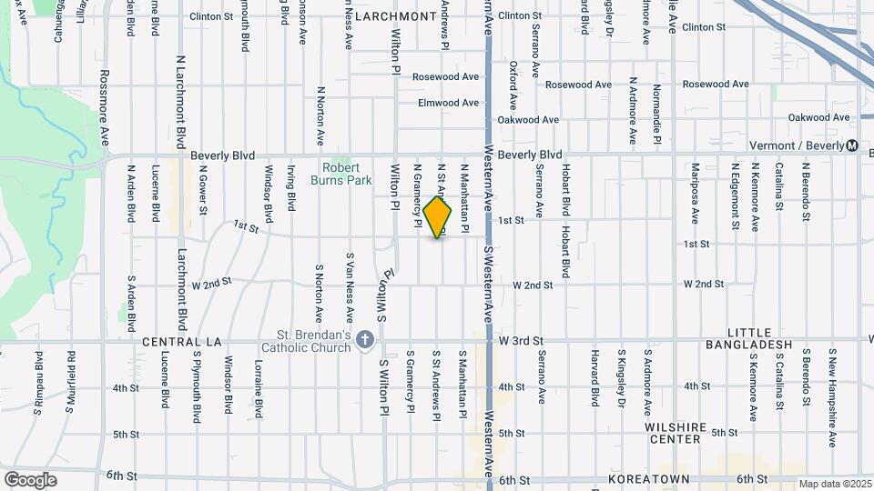 109 S St Andrews Pl Map and Location Details