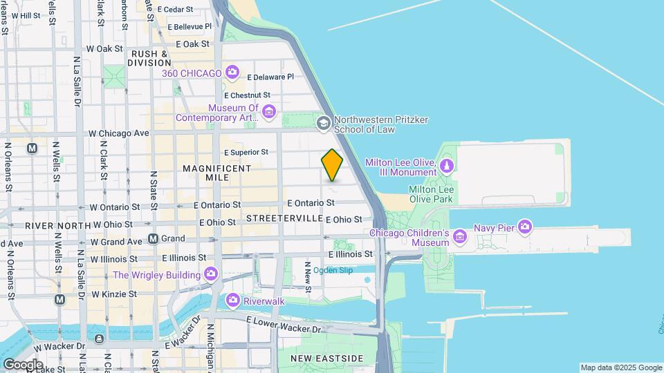 425 E Erie St, Unit 1 Map and Location Details