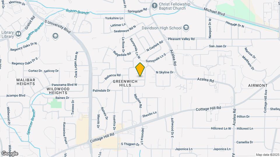 4056 S Wesley Ln Map and Location Details