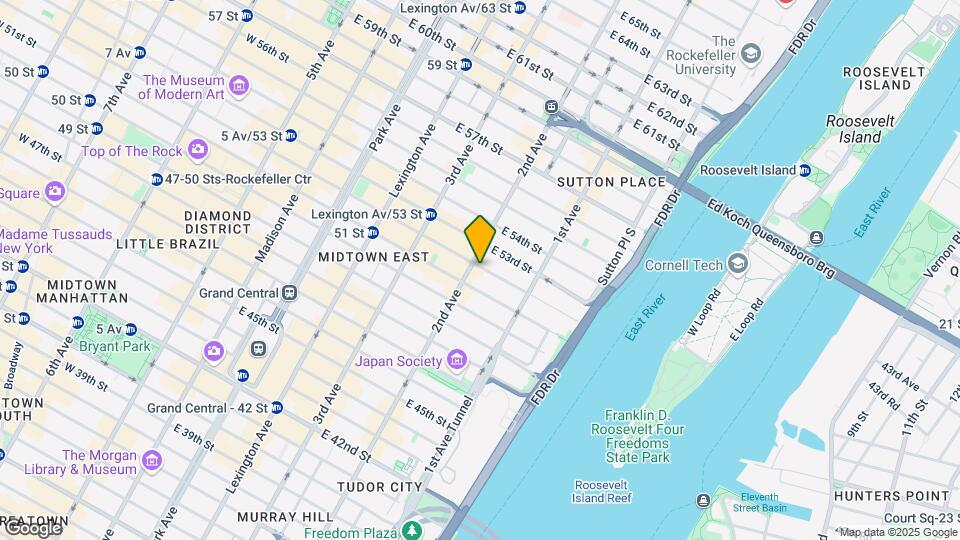 300 E 52nd St Mapa y Detalles de la Ubicación