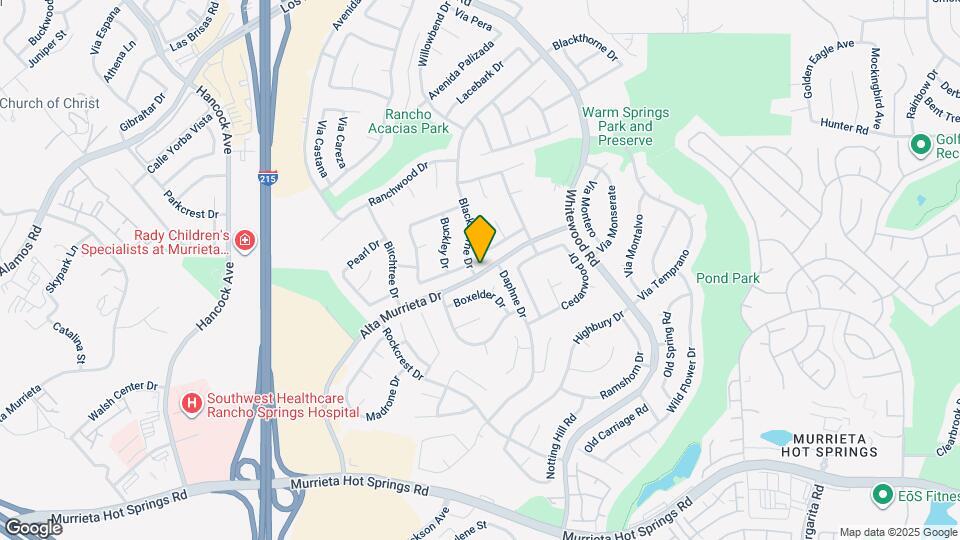 25568 Blackthorne Dr Map and Location Details