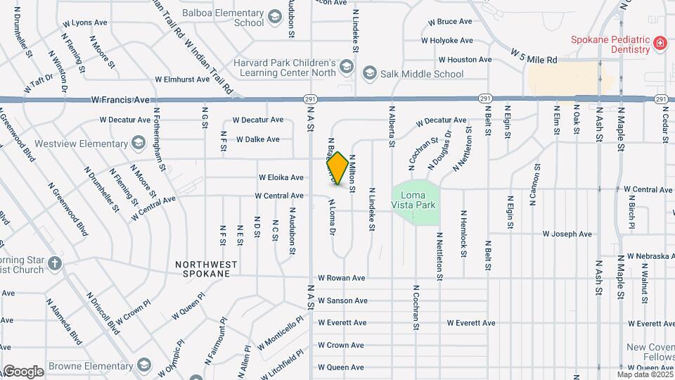 5907 N Braeburn Dr Map and Location Details