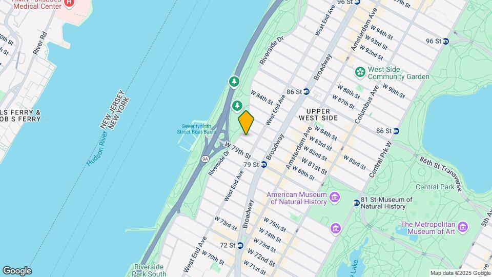 317 W 80th St Map and Location Details