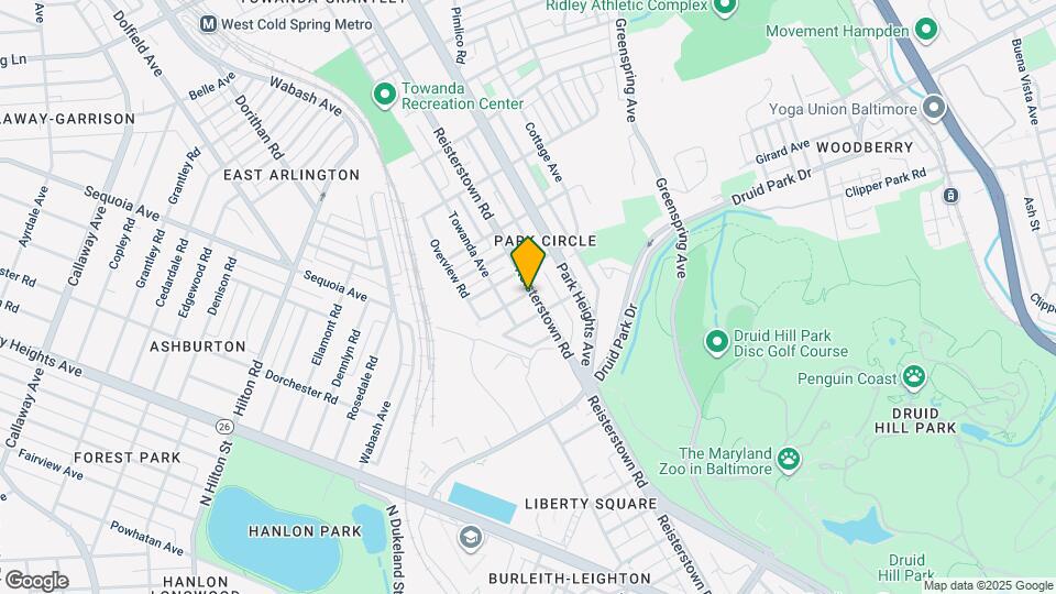 3514 Reisterstown Rd Map and Location Details