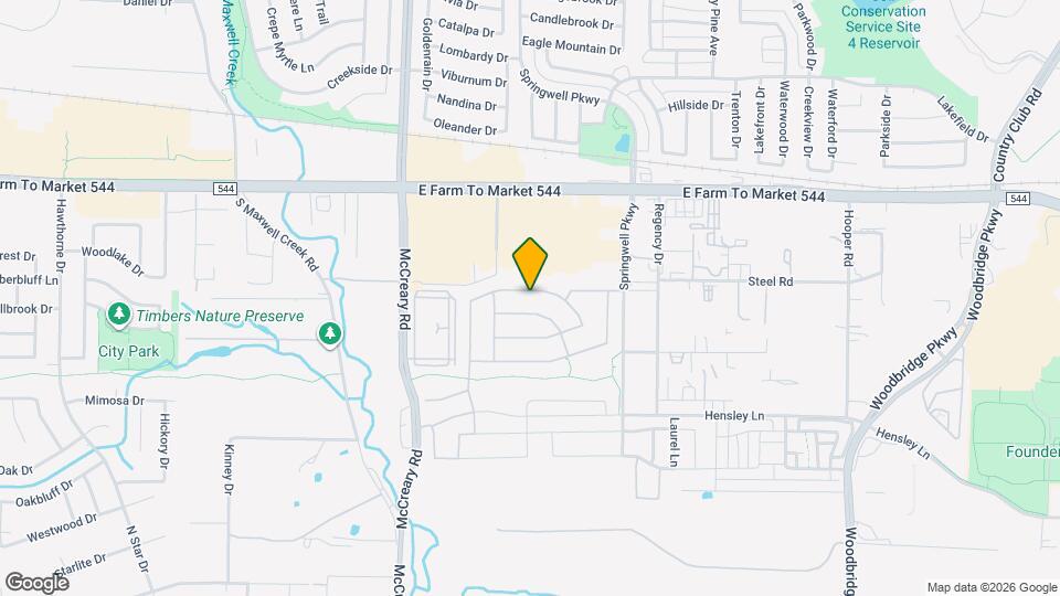 3203 Amber Waves Ln Map and Location Details