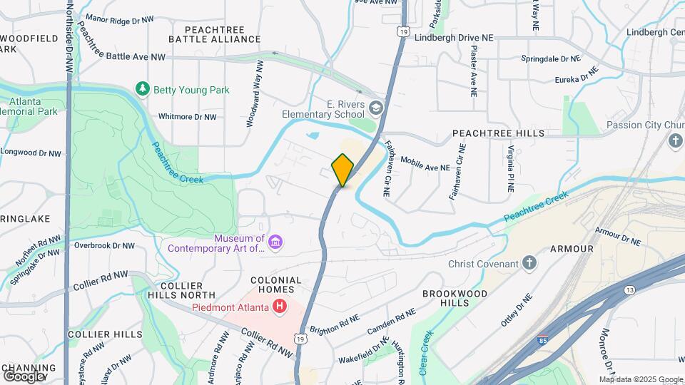 2233 Peachtree Rd NE Map and Location Details