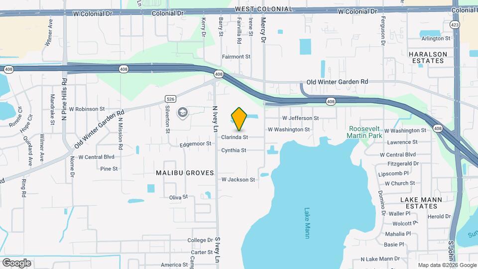 4291 Clarinda St Map and Location Details