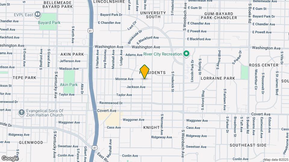 1605 Monroe Ave Map and Location Details