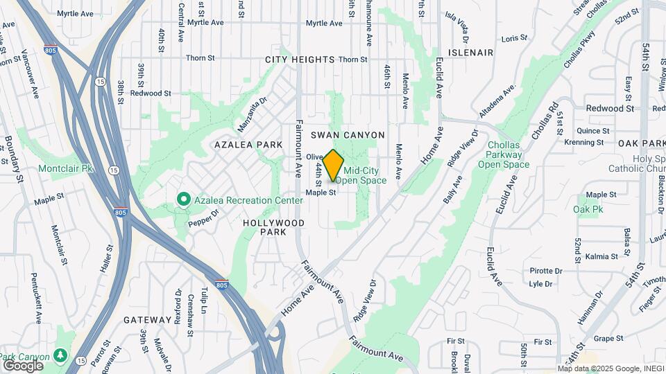 2616-2620 Highland Ave Map and Location Details