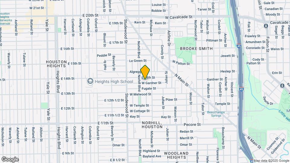 1023 W Gardner St Map and Location Details