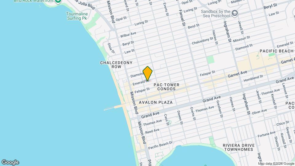 923.5 Emerald St Map and Location Details