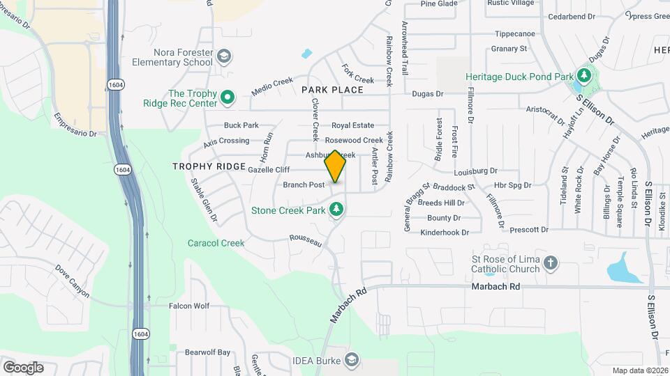 906 Ashbury Bluff Map and Location Details