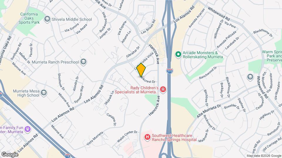 25183 Parkcrest Dr Map and Location Details