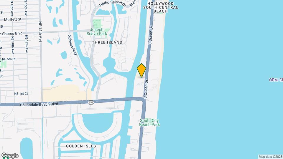 3800 S Ocean Dr, Unit 1501 Map and Location Details