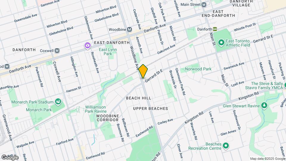 775 Woodbine Ave Map and Location Details