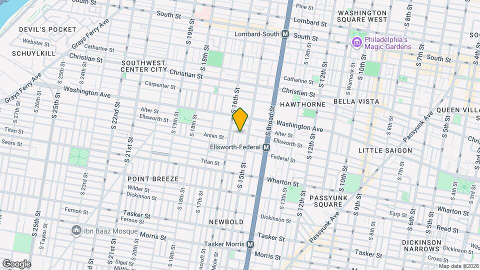 1510 Ellsworth St Map and Location Details