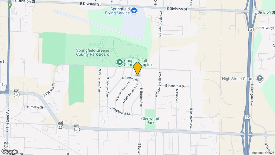 915 N Oak Grove Ave Map and Location Details