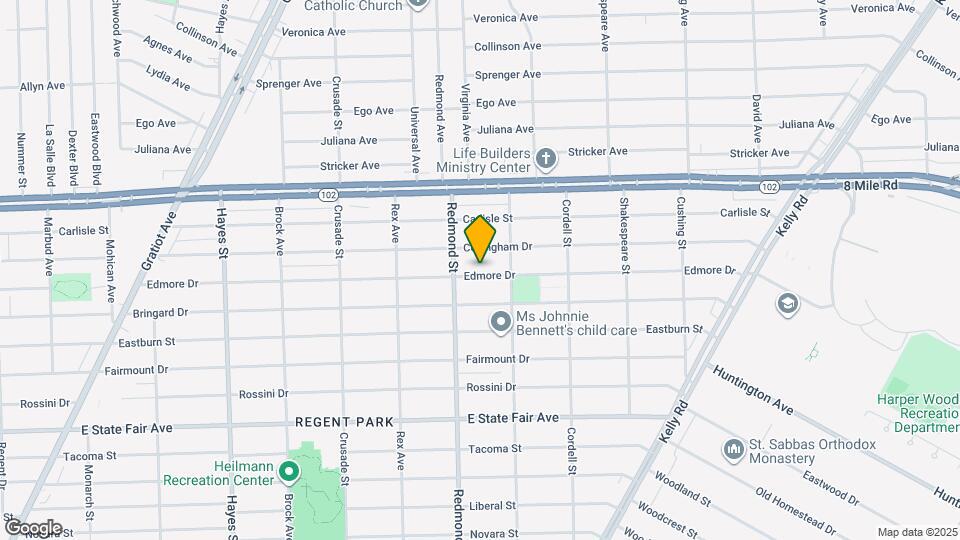 16045 Edmore Dr Map and Location Details