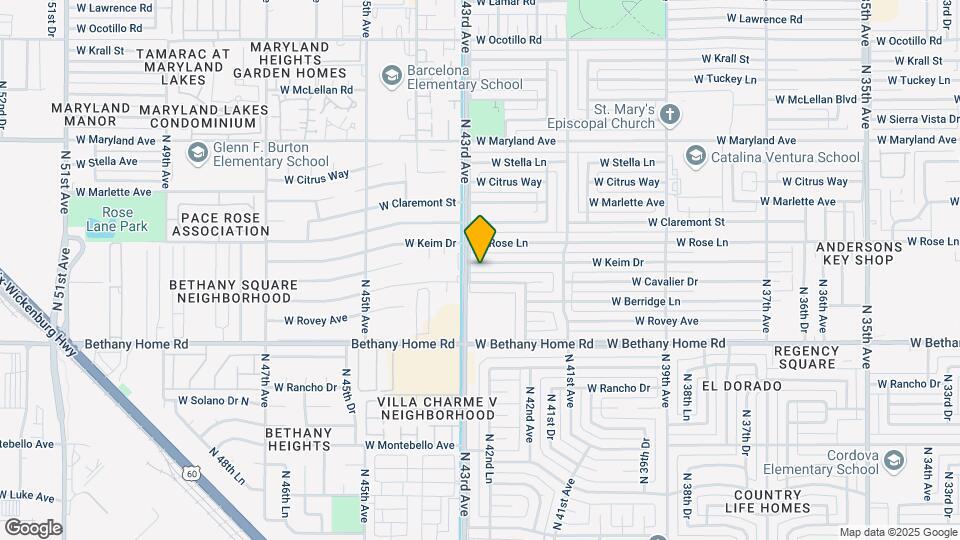 4251 W Keim Dr Map and Location Details