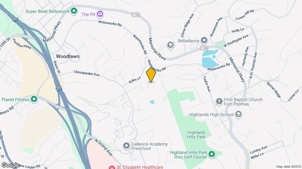 132 Park Pl Map and Location Details