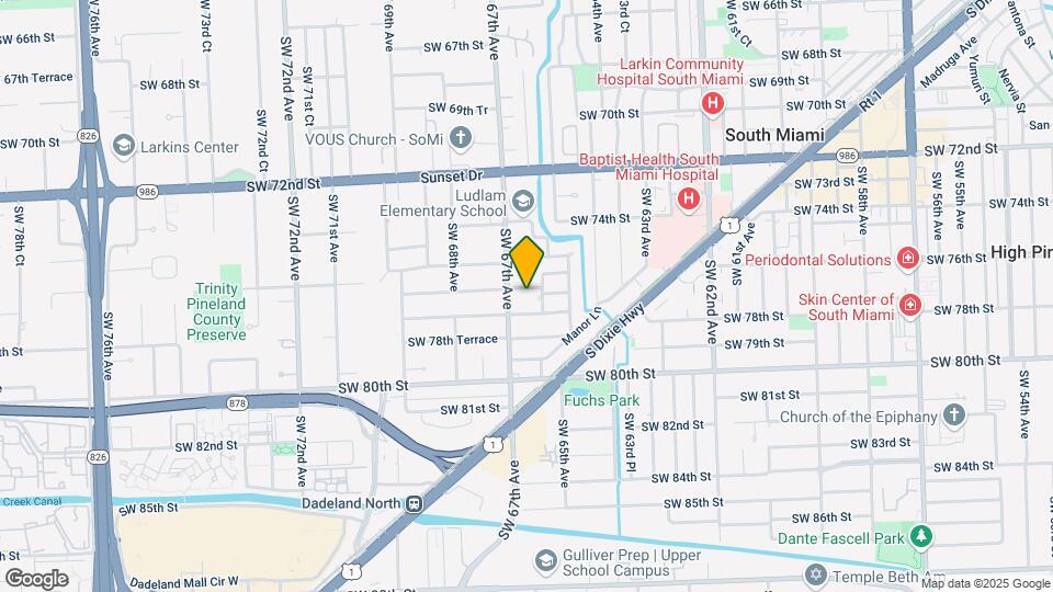 6634 SW 76th Terrace Map and Location Details