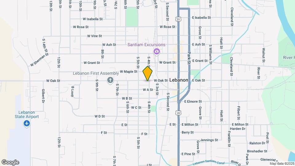 310 W Oak St Map and Location Details
