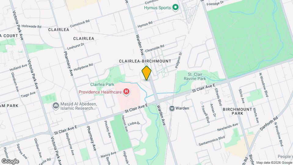 684 Warden Ave. Map and Location Details