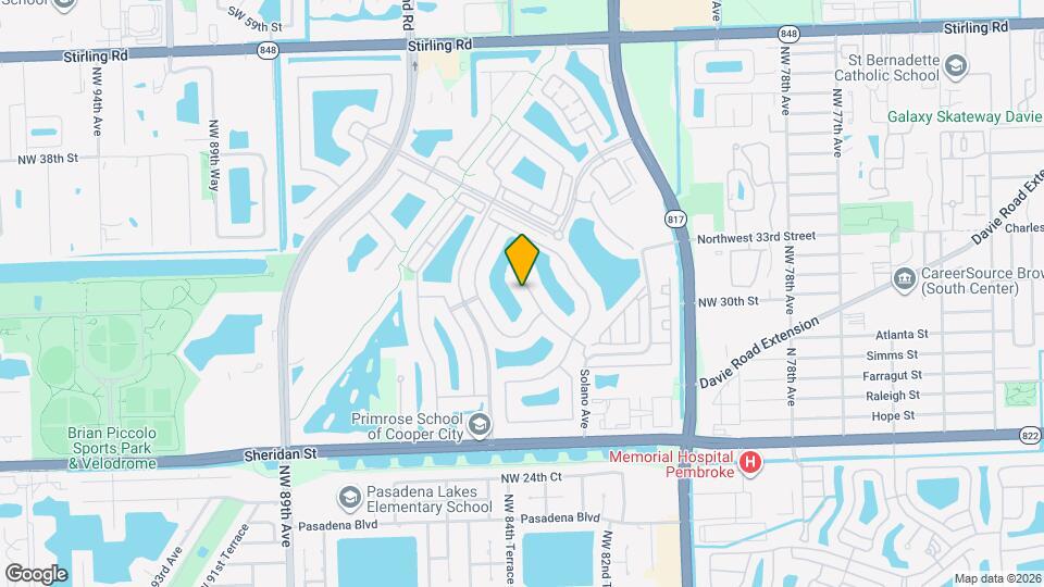 3172 NW 82nd Way Map and Location Details