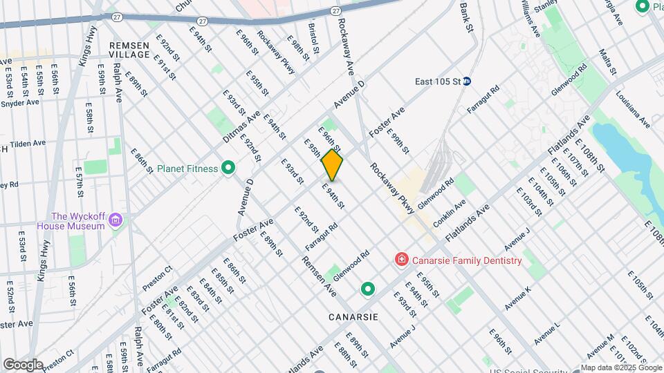 945 E 94th St Mapa y Detalles de la Ubicación