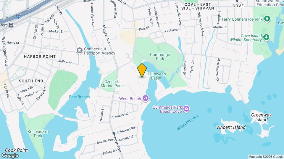 Moorings Apartment Map and Location Details