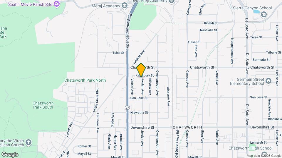 10611 Jordan Ave Map and Location Details