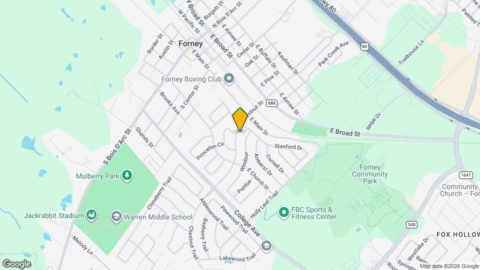 205 S Chestnut St Mapa y Detalles de la Ubicación