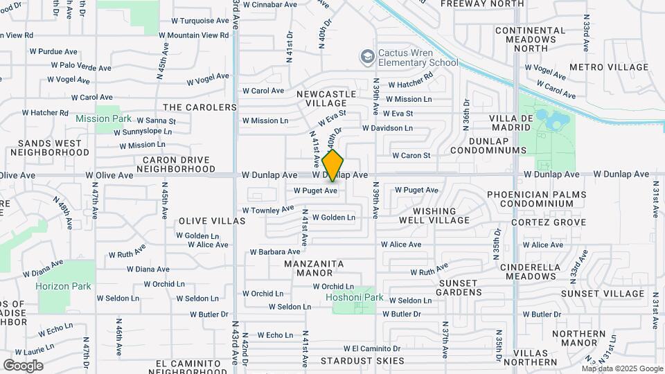 4018 W Puget Ave Map and Location Details