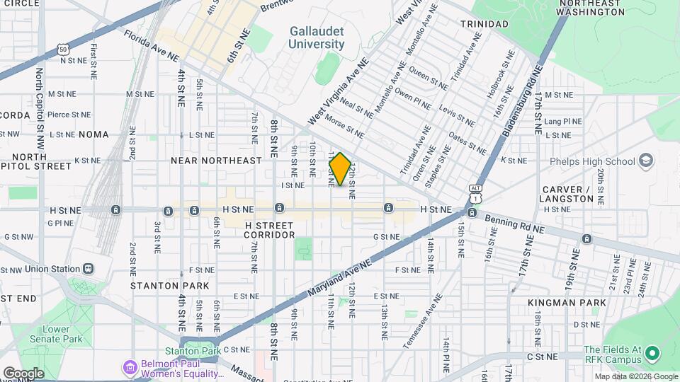 1113 I St NE Map and Location Details