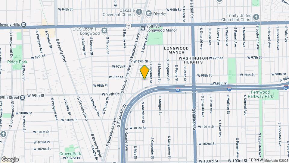 9813 S Aberdeen St Map and Location Details