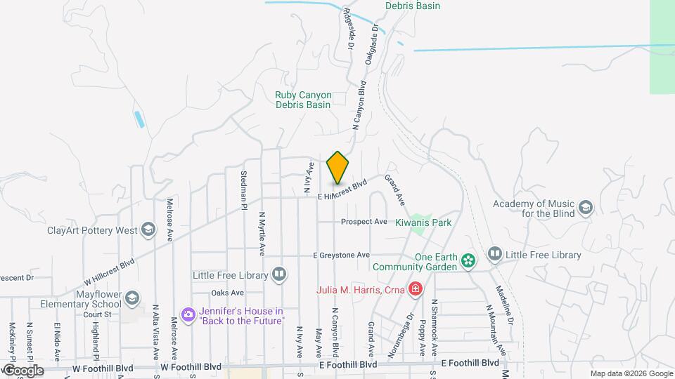 410 N Canyon Blvd Map and Location Details